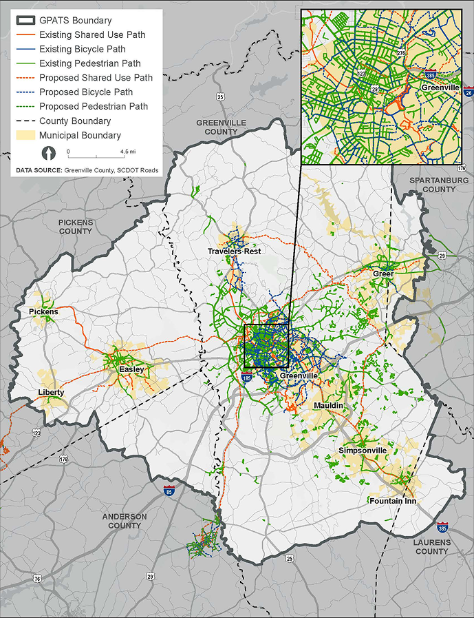 Bike and Pedestrian Facilities Map