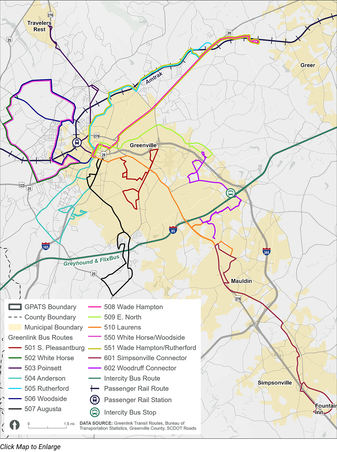 Greenlink map