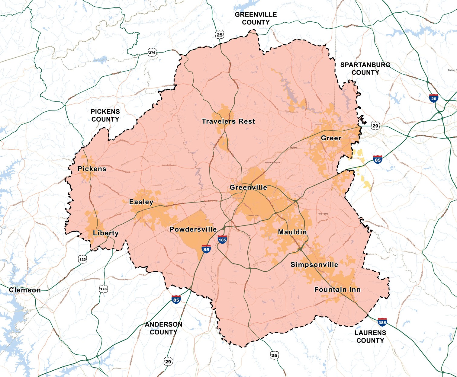 project boundary map