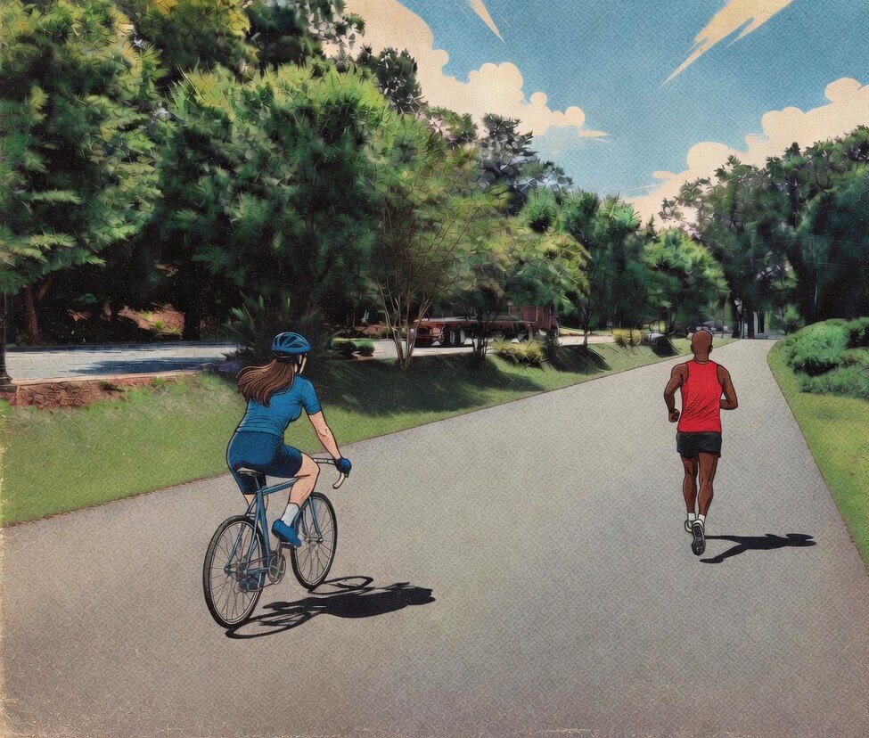 pedestrian and bike trail